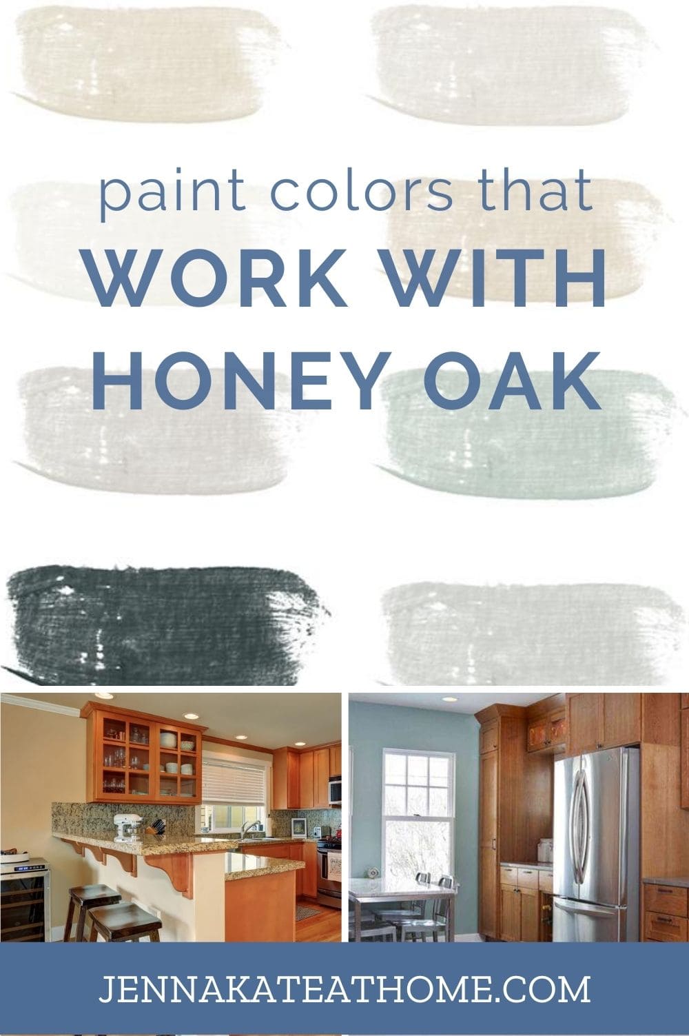 Paint Colors That Go Best With Honey, What Is The Best Paint Color To Go With Oak Cabinets