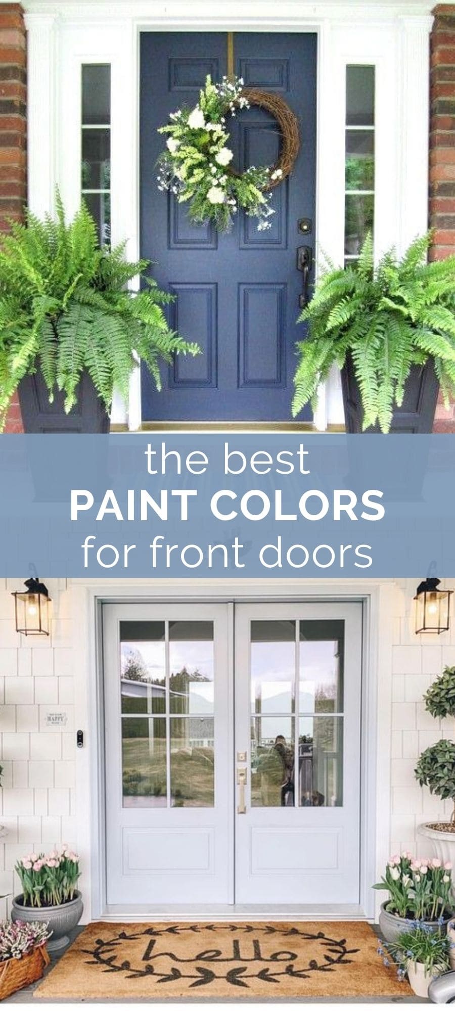 best paint colors for front doors