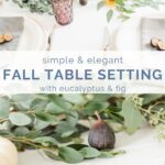 elegant fall table setting