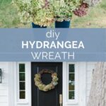 diy hydrangea wreath