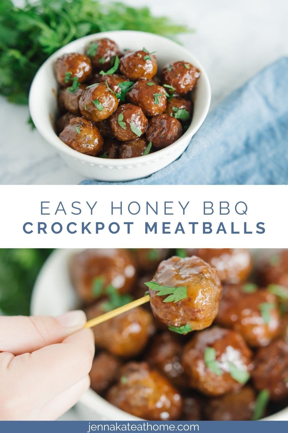 Crockpot Honey BBQ Meatballs