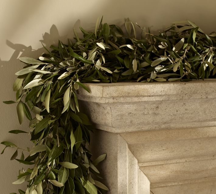 olive leaf and myrtle christmas garland