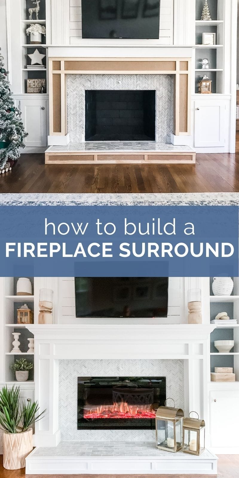 how to build a fireplace surround