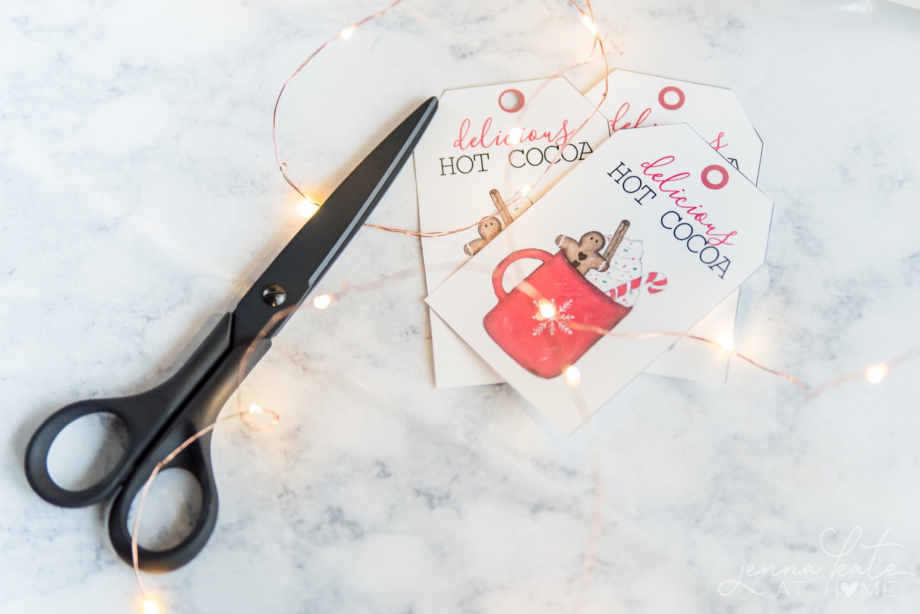 Homemade Hot Chocolate Mix Gift Basket - Jenna Kate at Home