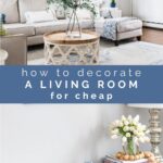how to decorate a living room for cheap