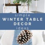 simple winter table decor ideas