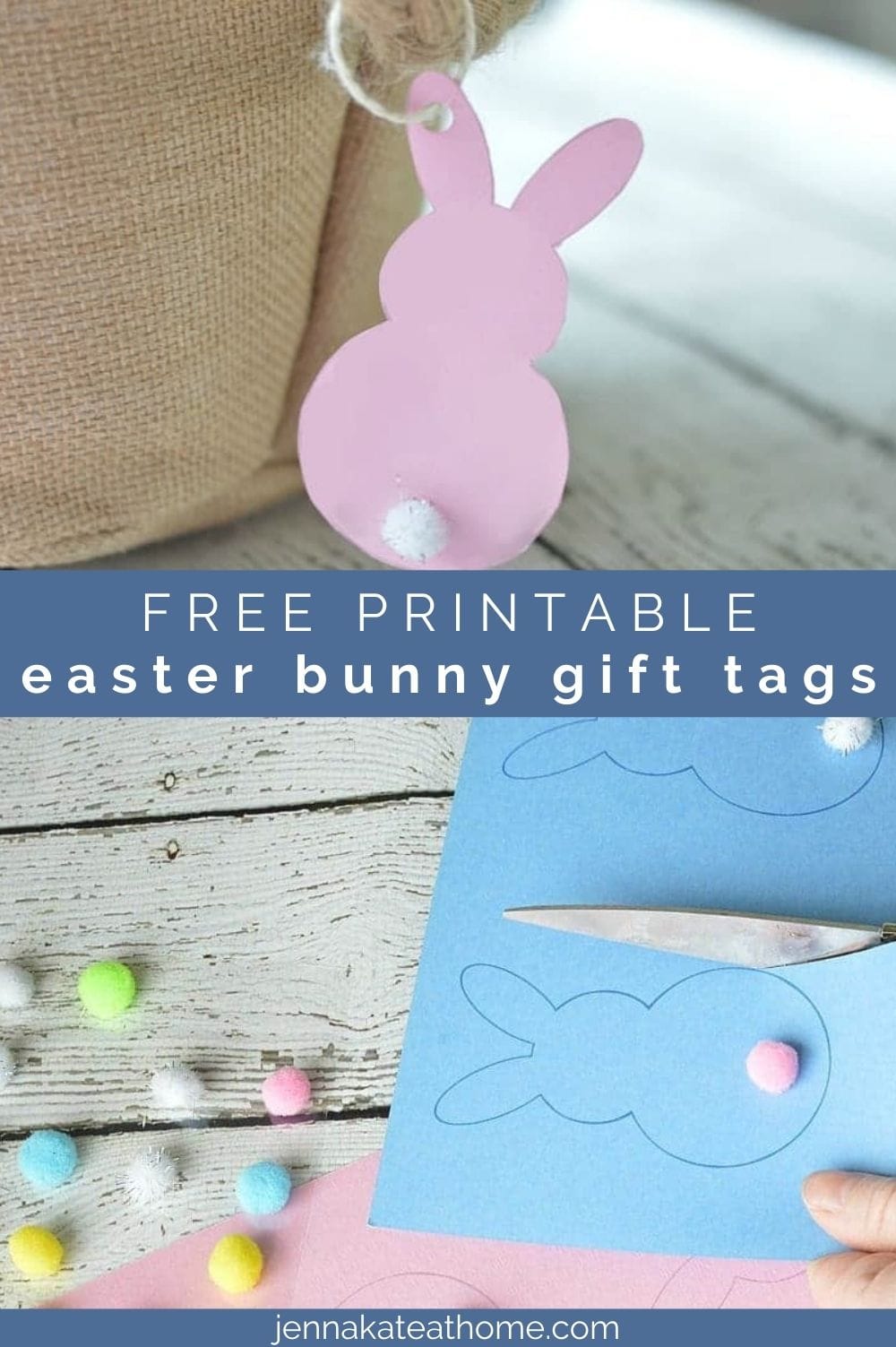 free printable easter bunny gift tags pin