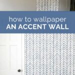 diy wallpaper accent wall pin