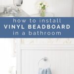 how to install beadboard in a bathroom pin image