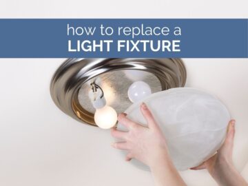 How To Replace A Light Fixture - Jenna Kate At Home