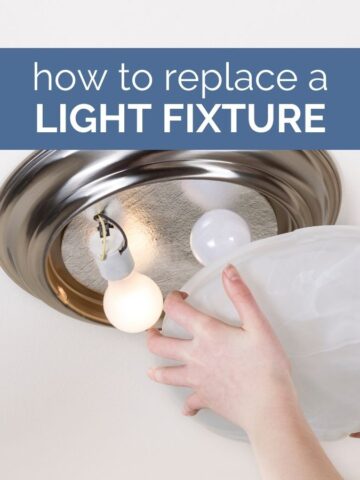 how to replace a light fixture