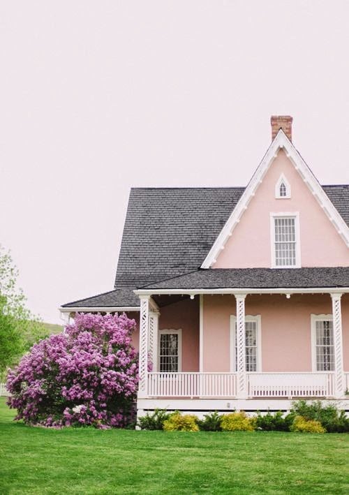 victorian style house painted benjamin moore authentic pink