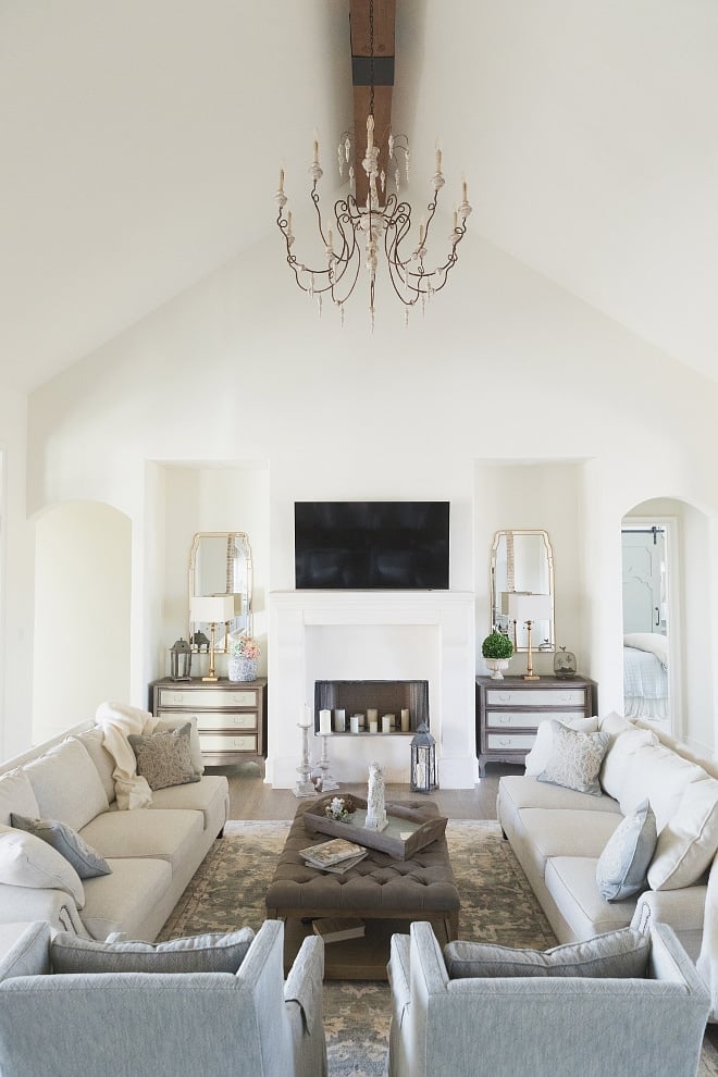 living room painted sherwin williams alabaster