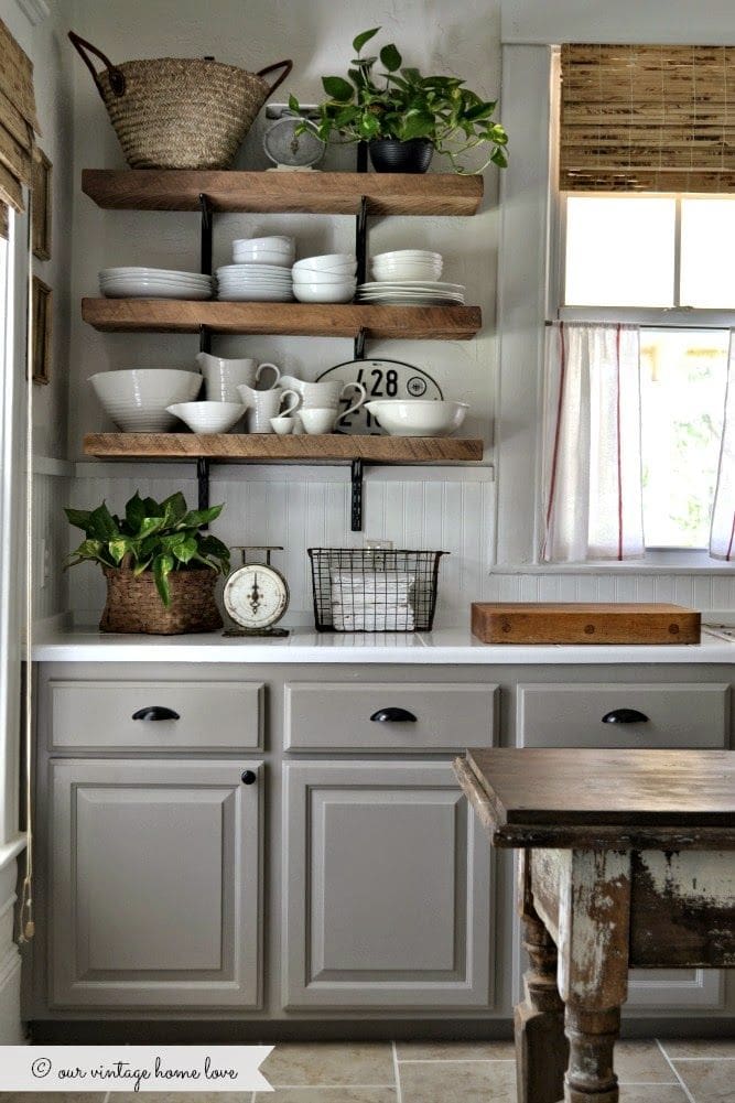 warm gray kitchen cabinet paint color