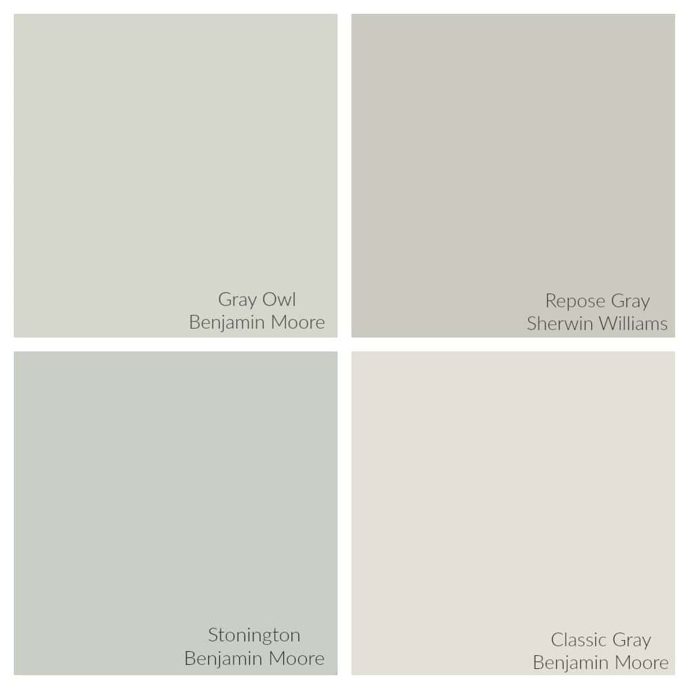 comparison of gray owl vs repose gray vs stonington gray vs classic gray