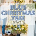 blue christmas tree decorating ideas