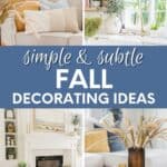 simple and subtle fall decor pin