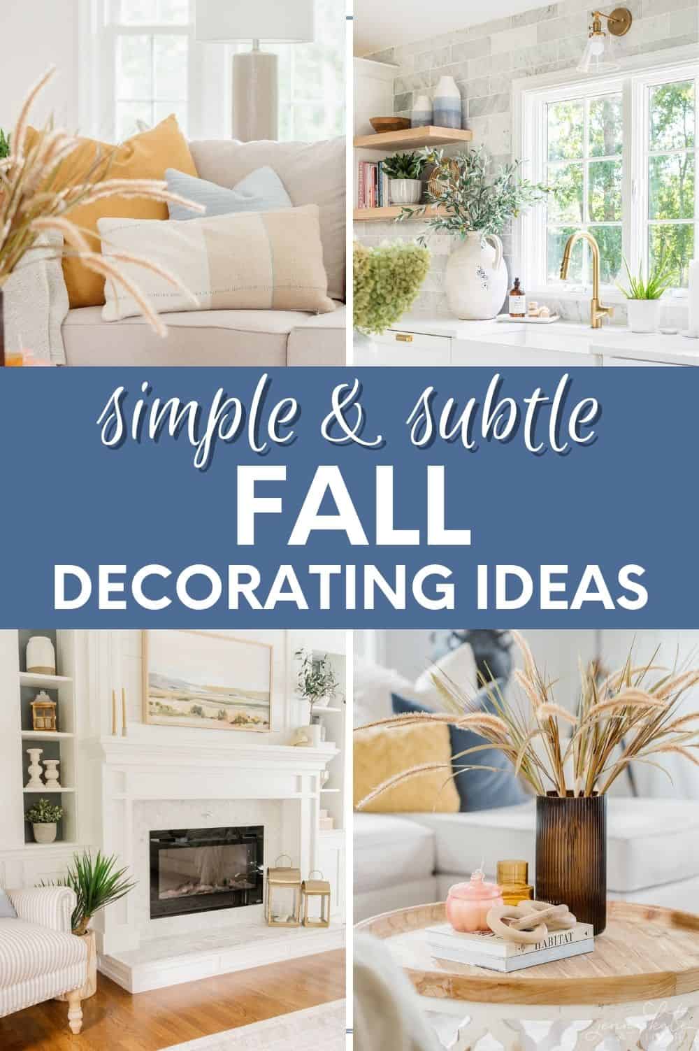 simple and subtle fall decor pin