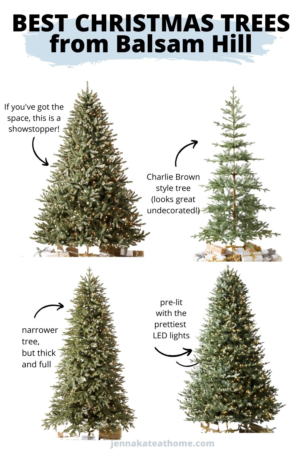 Where To Find The Best Artificial Christmas Trees | Jenna Kate At Home