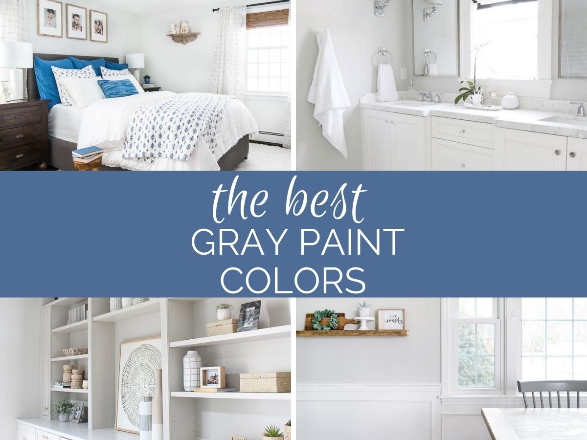 the best gray paint colors header image with text overlay