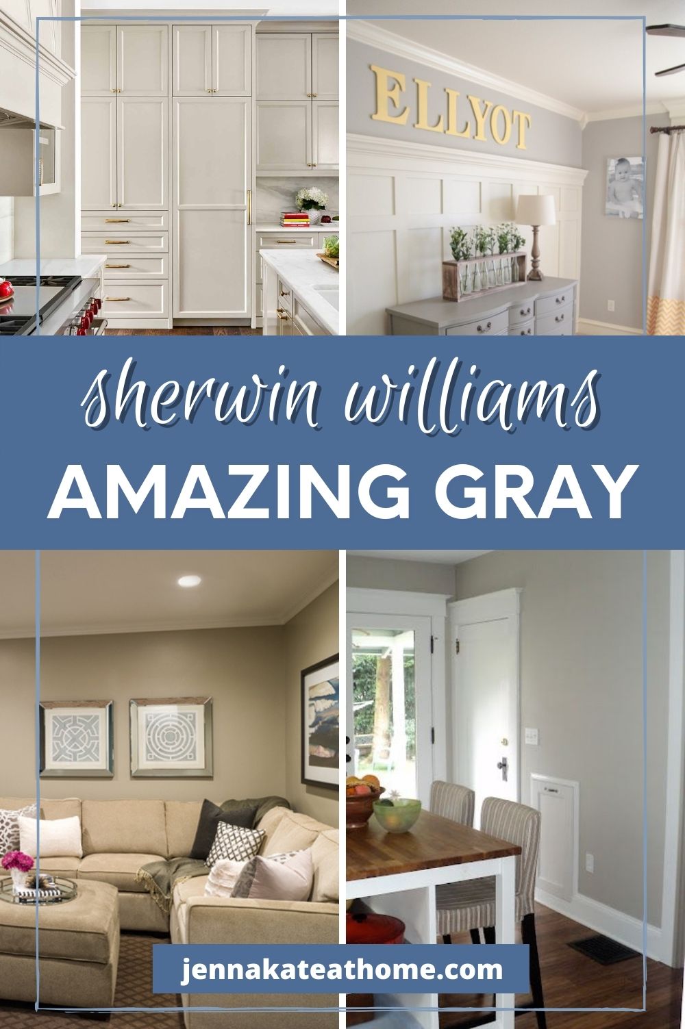 sherwin williams amazing gray pin image