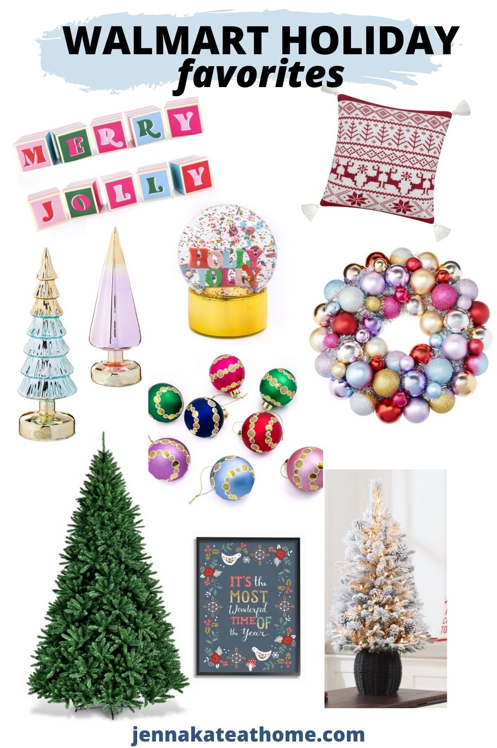 walmart holiday products collage
