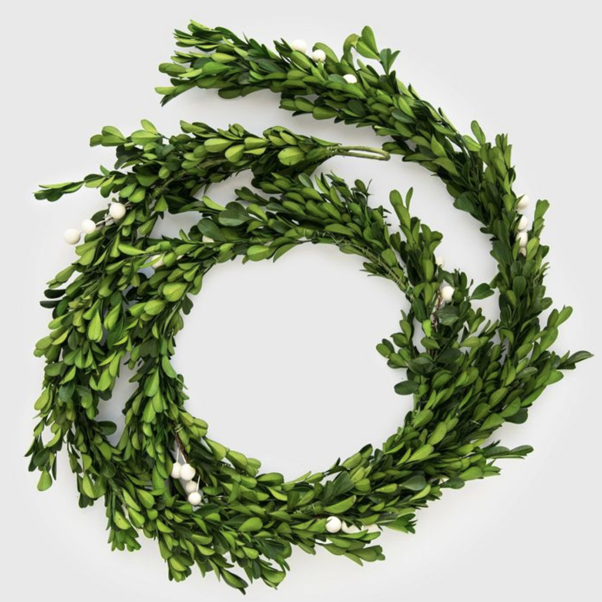 preserved boxwood garland