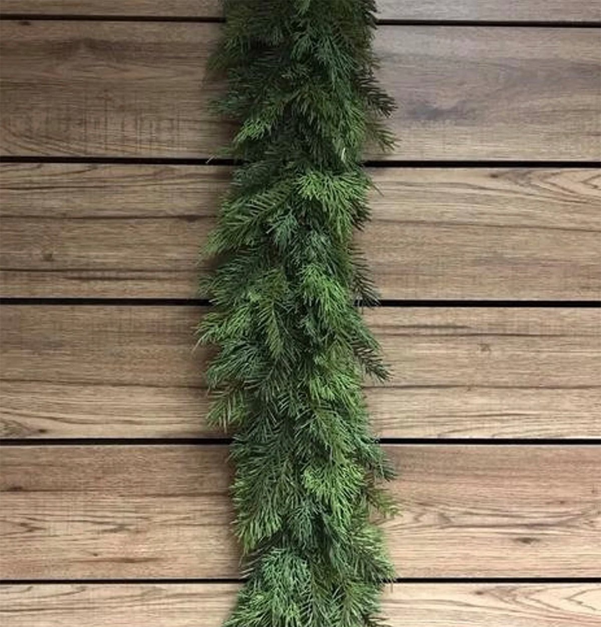 Christmas Artificial Pine Needles Branches Garland Green - Temu