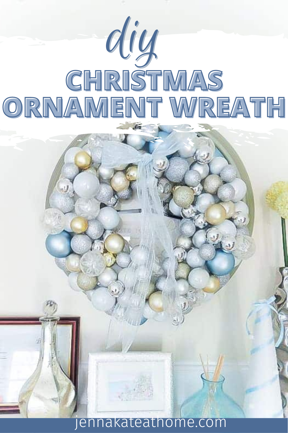DIY Christmas Ornament Wreath