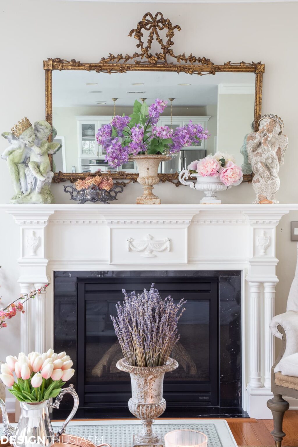 25 Spring Mantel Decor Ideas To Copy Jenna Kate at Home