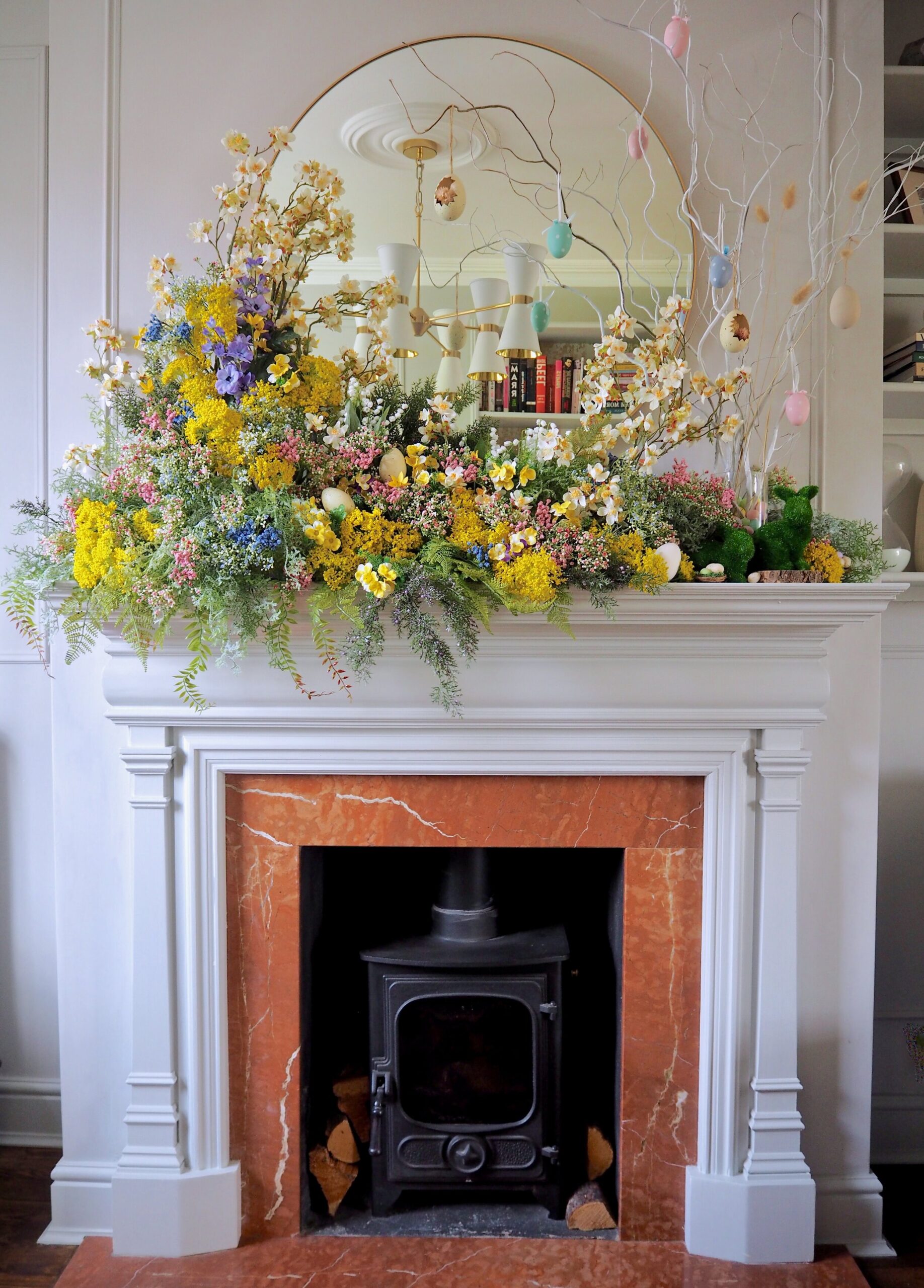 spring-mantel-dried-floral-garland