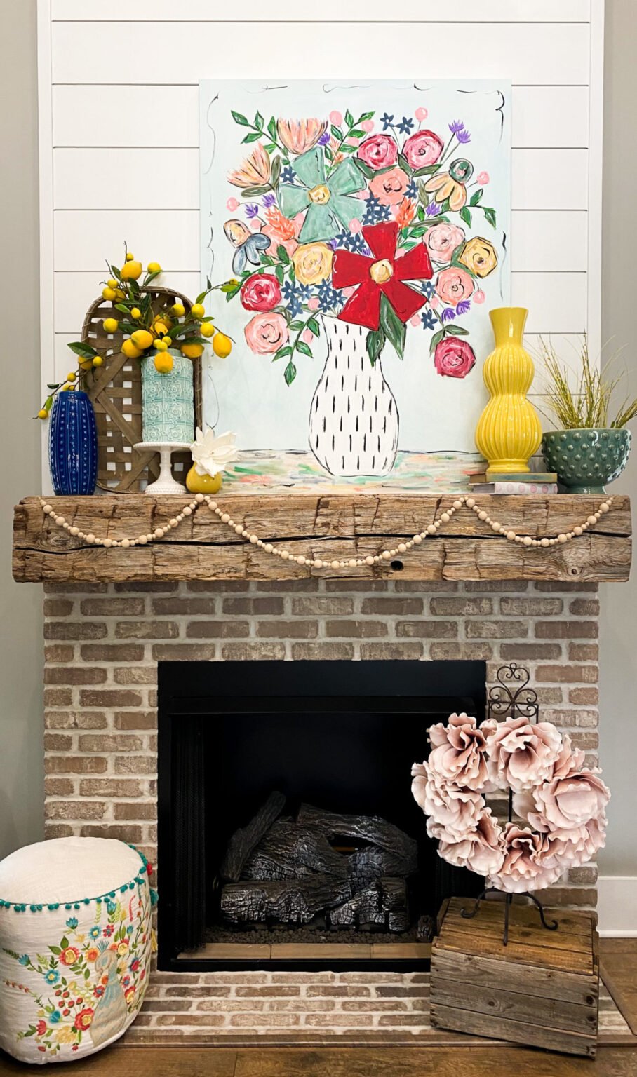 25 Spring Mantel Decor Ideas To Copy Jenna Kate at Home