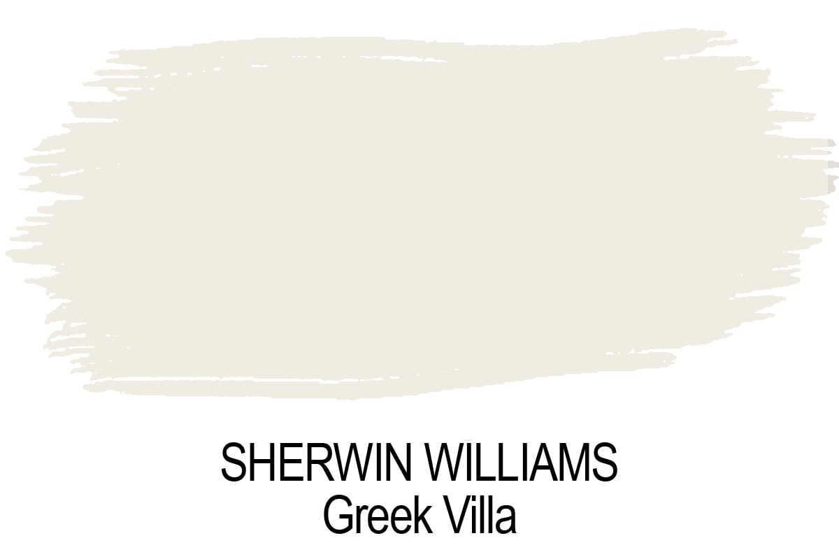 a paint swatch of sherwin williams greek villa