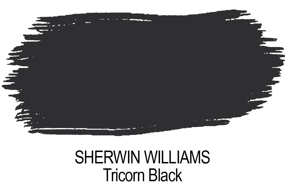 Sherwin Williams Tricorn Black paint swatch