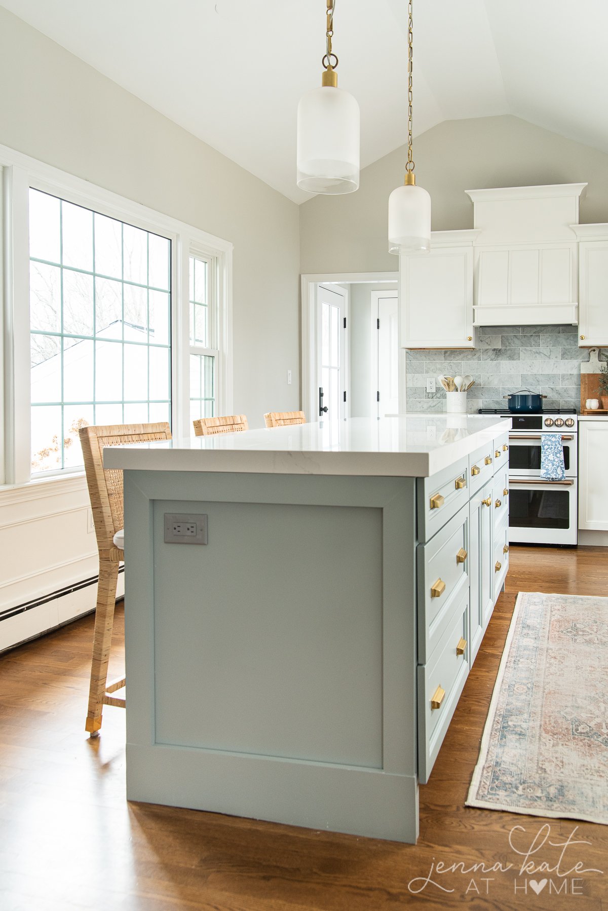 painted off white kitchen cabinets