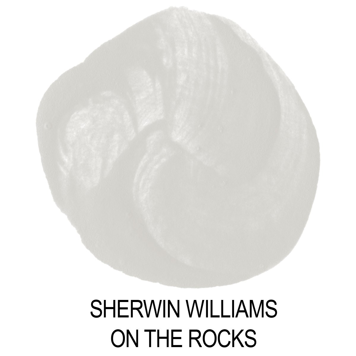 sherwin williams on the rocks paint swatch