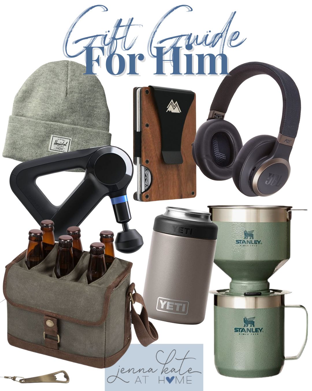 collage of Christmas gifts for him