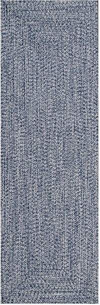 blue braided kitchen runner rug