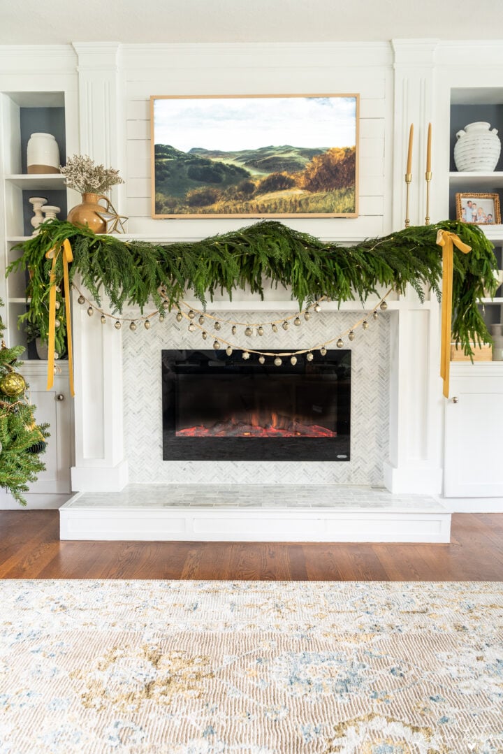 How to Hang Garland on a Mantel Jenna Kate at Home
