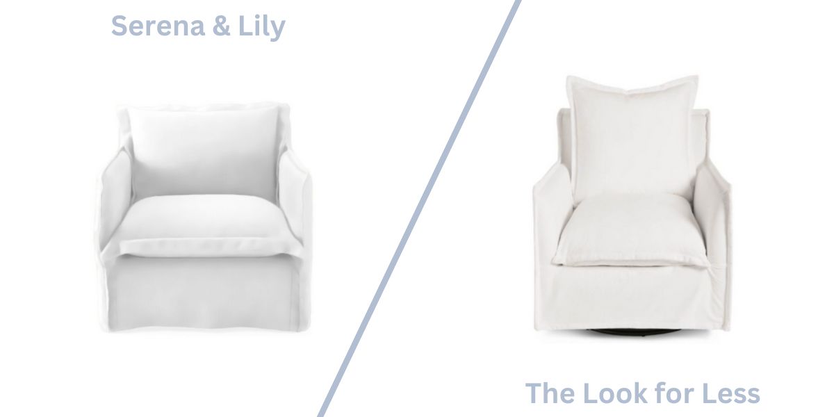Beach house chair versus the look for less