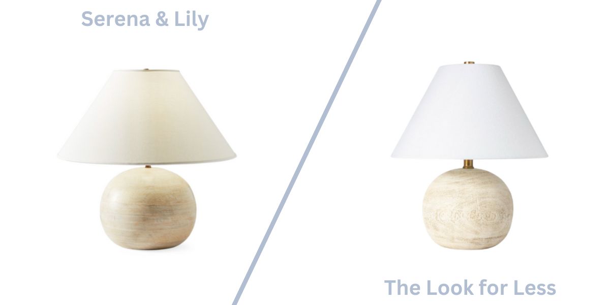 beachside table lamp versus the look for less