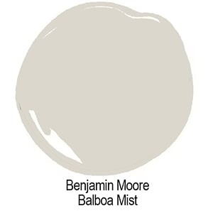 swatch of Benjamin Moore Balboa Mist