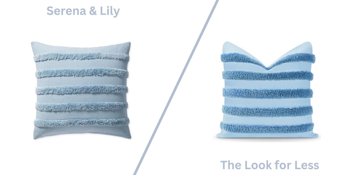 Bowden Pillow Cover in Coastal Blue, 20 Sq | Serena & Lily