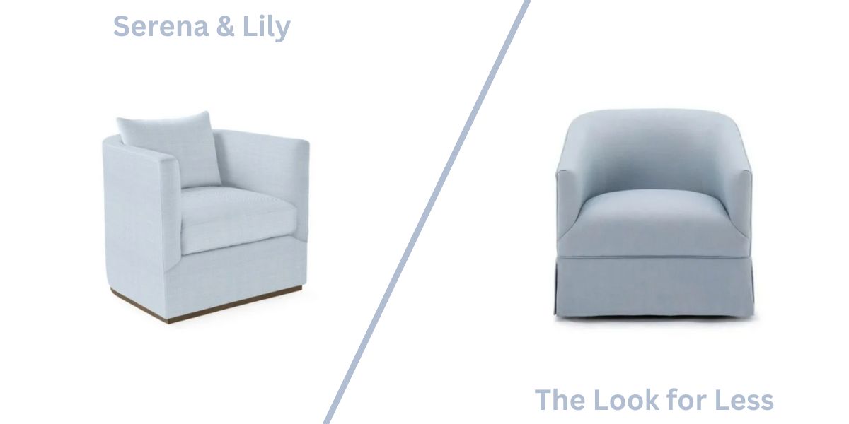 parkwood swivel chair versus the look for less