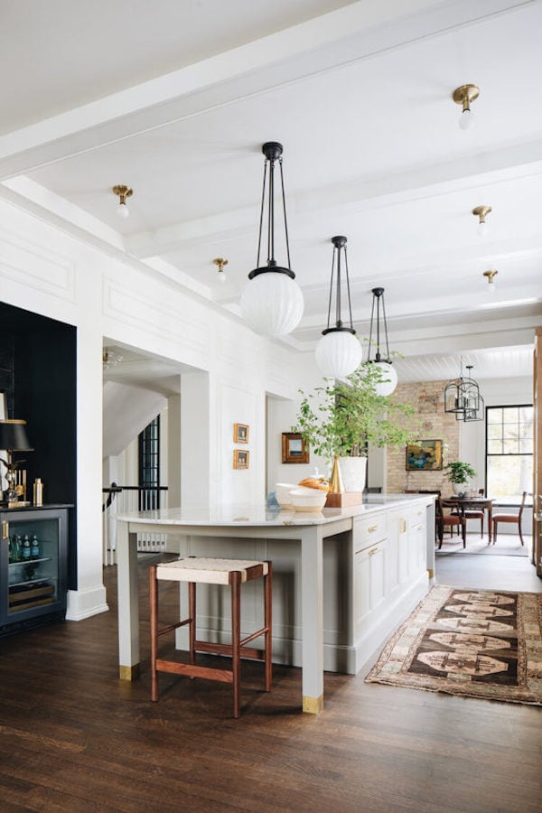 An open kitchen in a Refined Modern Farmhouse style