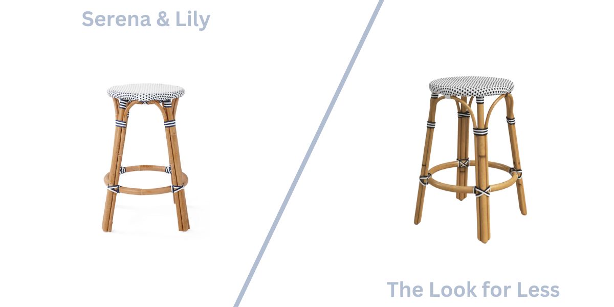 riviera woven counter stool versus the look for less