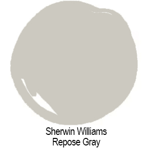 swatch of sherwin williams repose gray