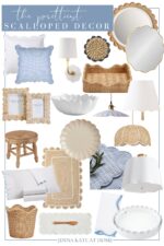 Pretty Scalloped Home Decor Finds - Jenna Kate at Home