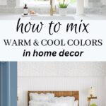 how to mix warm and cool colors pin image