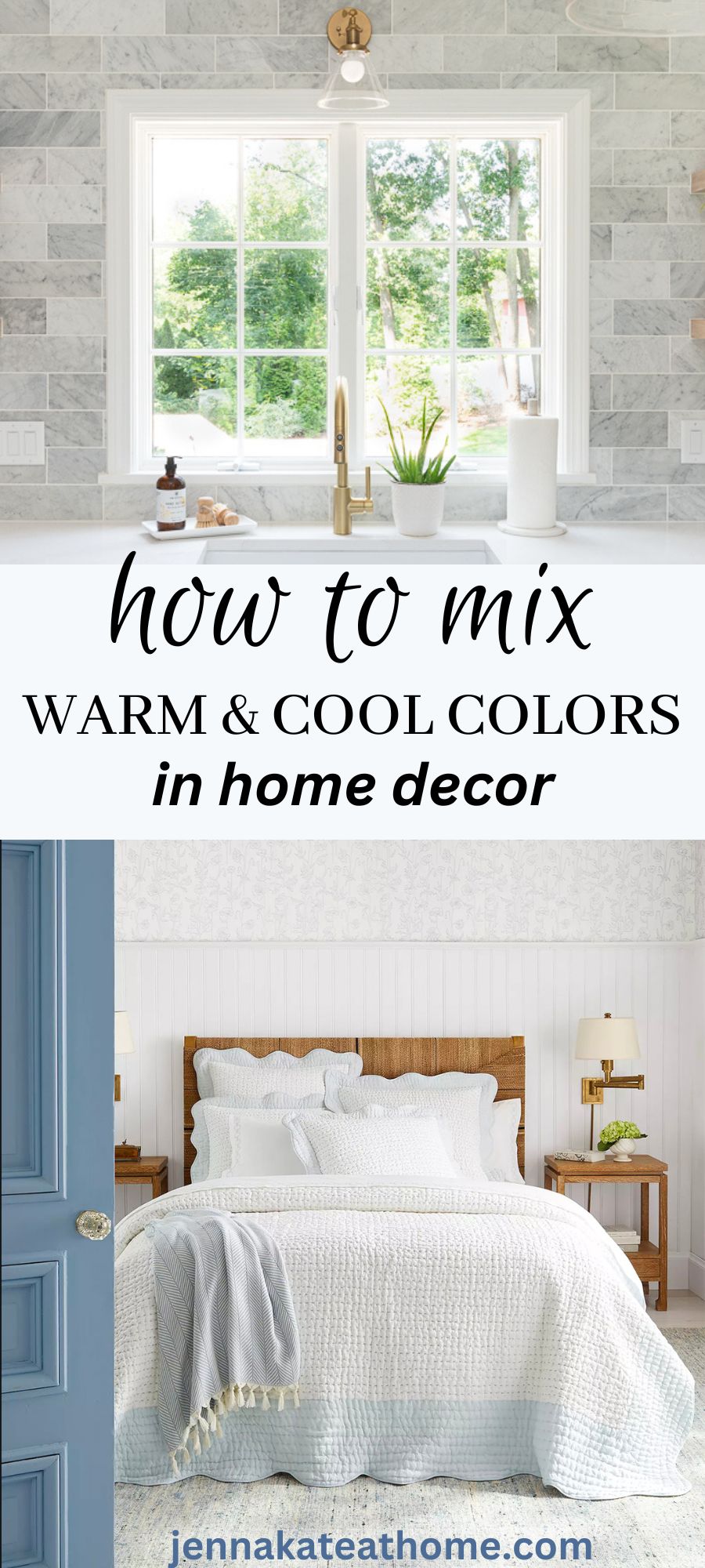 how to mix warm and cool colors pin image